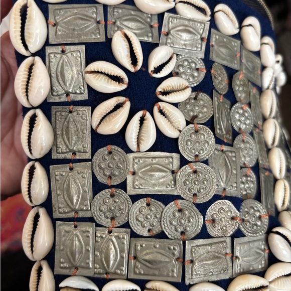 Michele Baconnier Moroccan Shell & Coin Tote Bag - One of a Kind - Picture 5 of 9